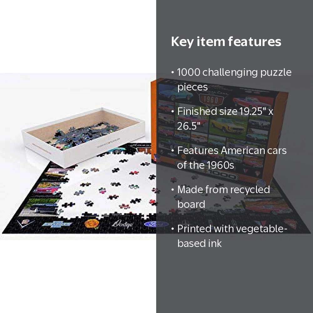 American Cars of the 1960s 1000-Piece Puzzle - Walmart.com