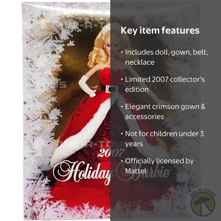 Mattel, Barbie 2007 Holiday Collector Edition Doll, Limited