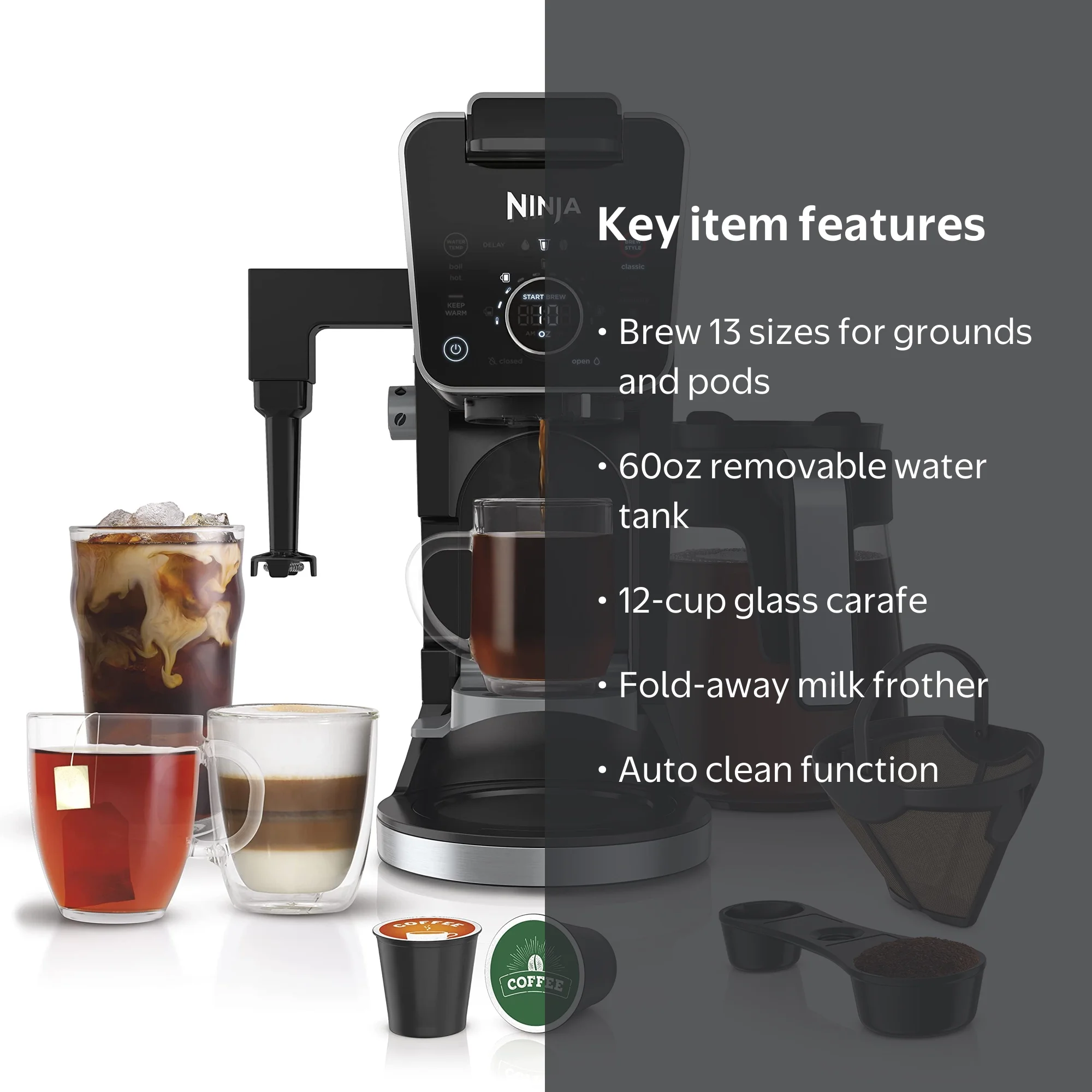Ninja Drip Coffee Maker With K Cup Combo, DualBrew Pro Specialty