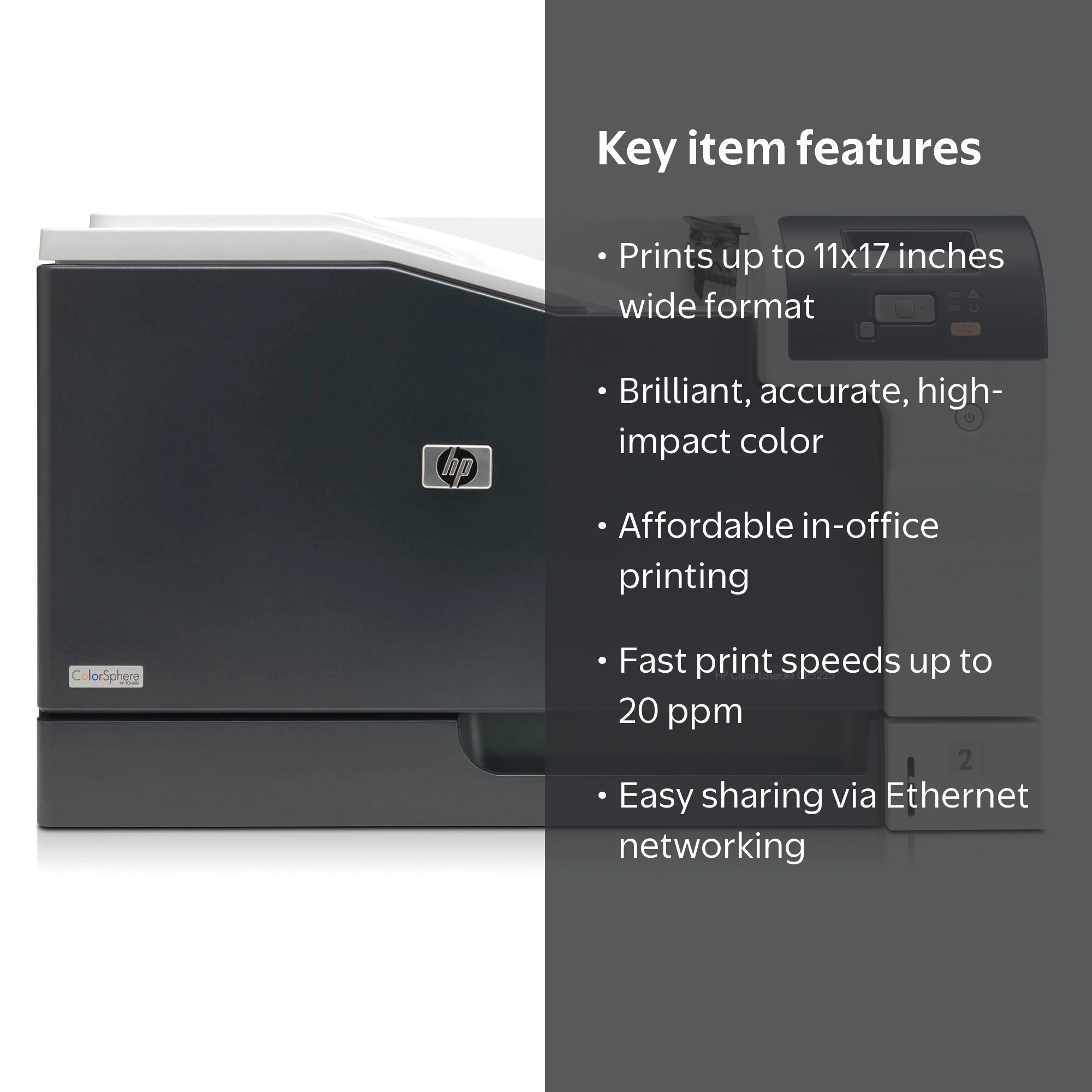 【たえページ】 HP Color LaserJet Professional CP5225n Printer | CE711A#BGJ