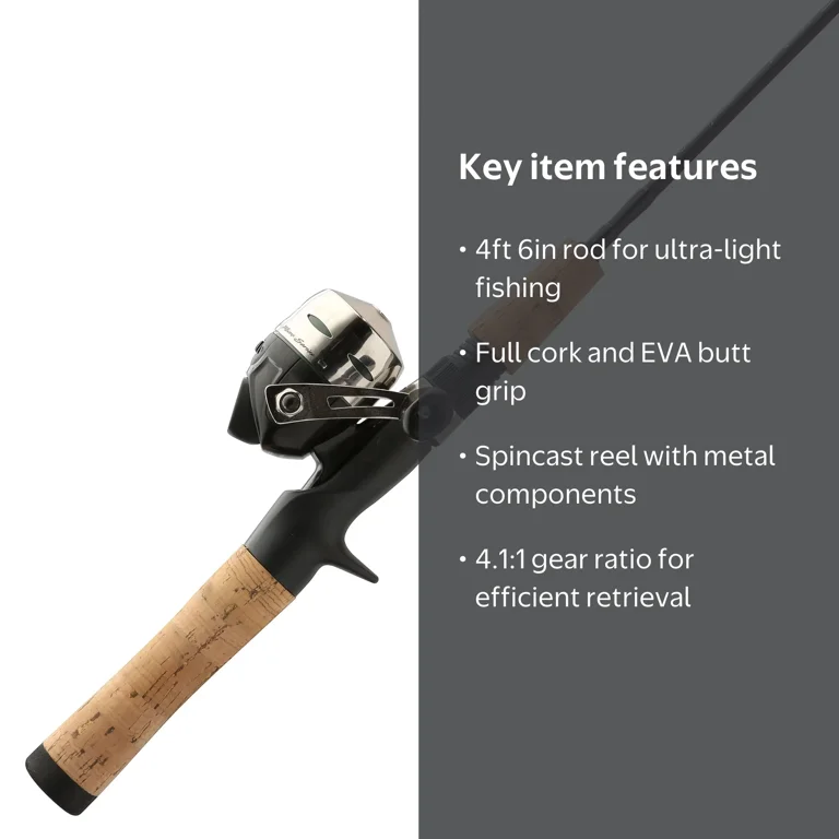 blade fishing rod and reel KastKing Lethal Blaze Twin-Tip Spinning Combo 2000 / 6'2" / Medium / Fast All poured into a protective nylon case thats ready to travel Shakespeare Micro Series Spincast Combo