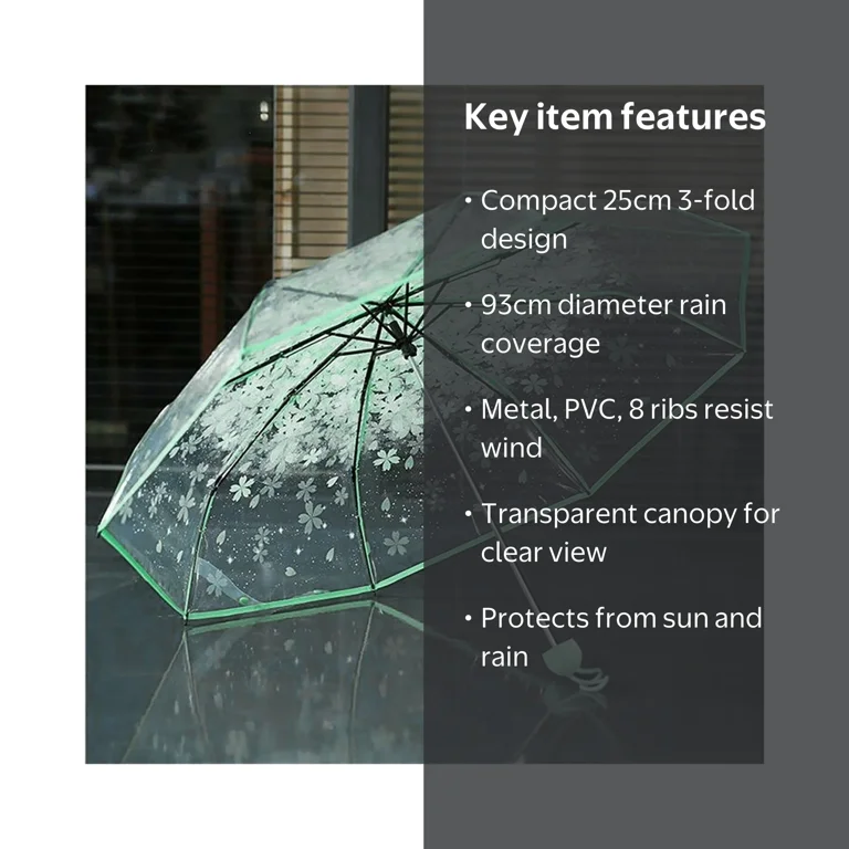 clear pvc patio umbrella 1pcs Long Handle 16 Bone Transparent Rain Umbrella, Plastic Long-Handle Umbrella, Male Female Fashion Hook/Straight Handle Windproof Umbrella, Parasol (Color : White Hook) : Clothing, Shoes & Jewelry tree sap and birds droppings Drawstring for easy application Specifications Yescom Waterproof PVC Umbrella Cover