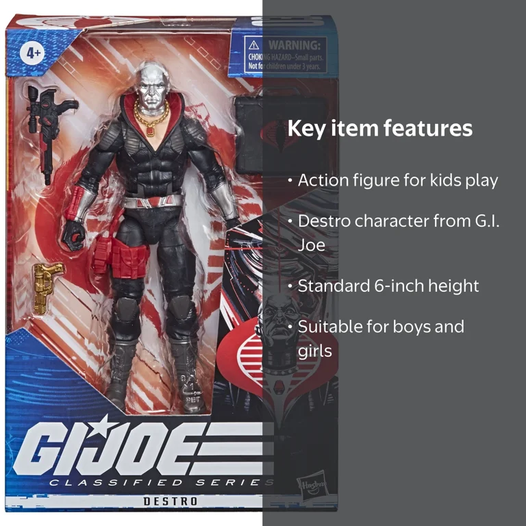 G.I. Joe: Classified Series Destro Kids Toy Action Figure for Boys