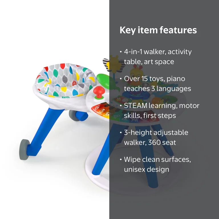 Baby Einstein Around We Grow 4-in-1 Activity Center, Ages 6+