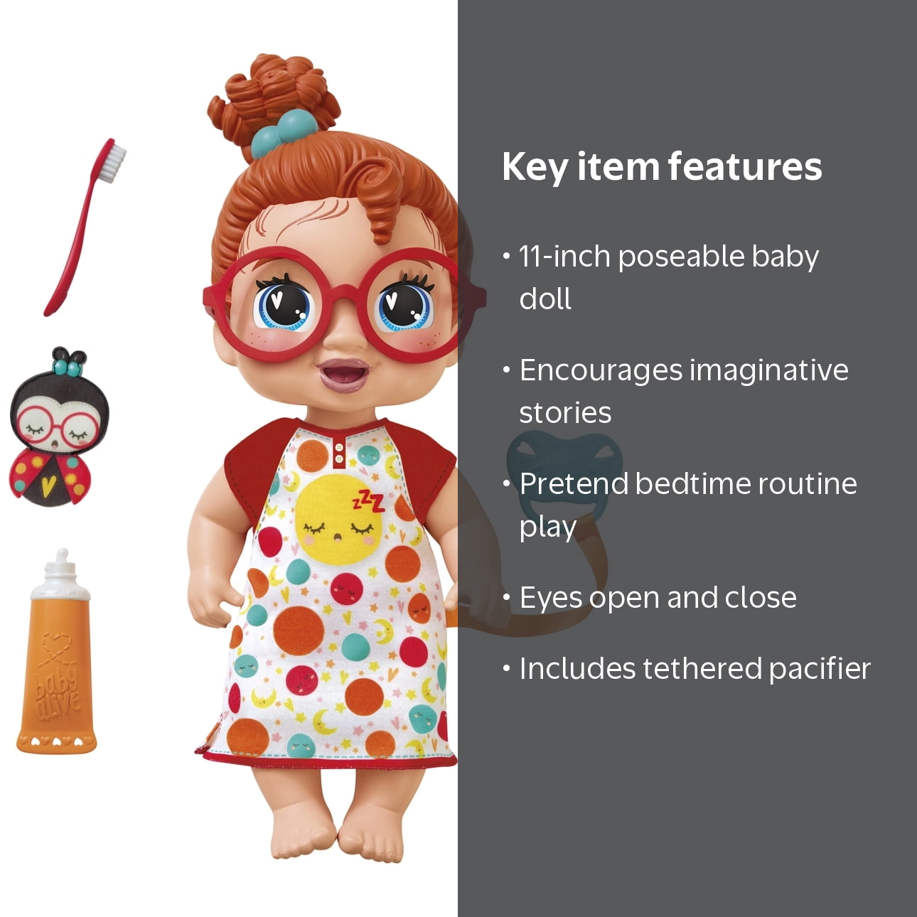 Free Shipping! Baby Alive Lil Dreamer Dottie Doodle Baby Doll