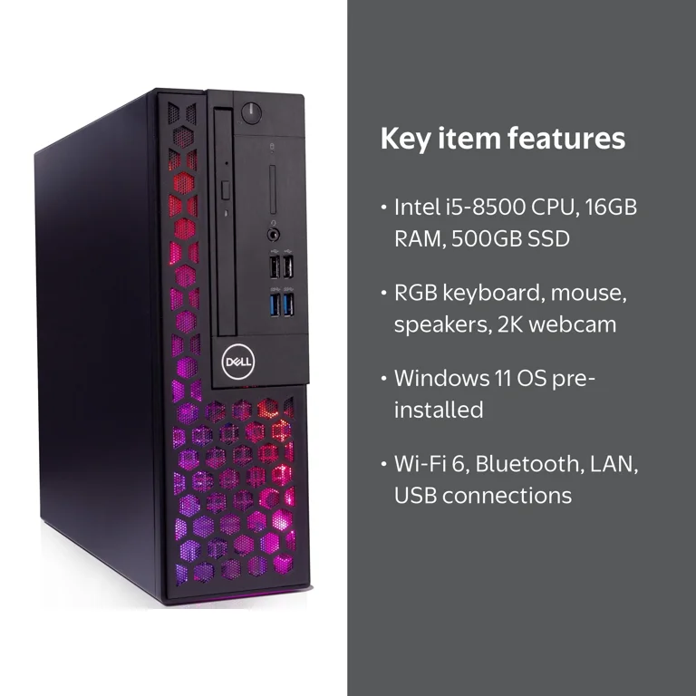 Dell Optiplex 7050 Desktop Computer with CPU: Intel i5, 16GB DDR4