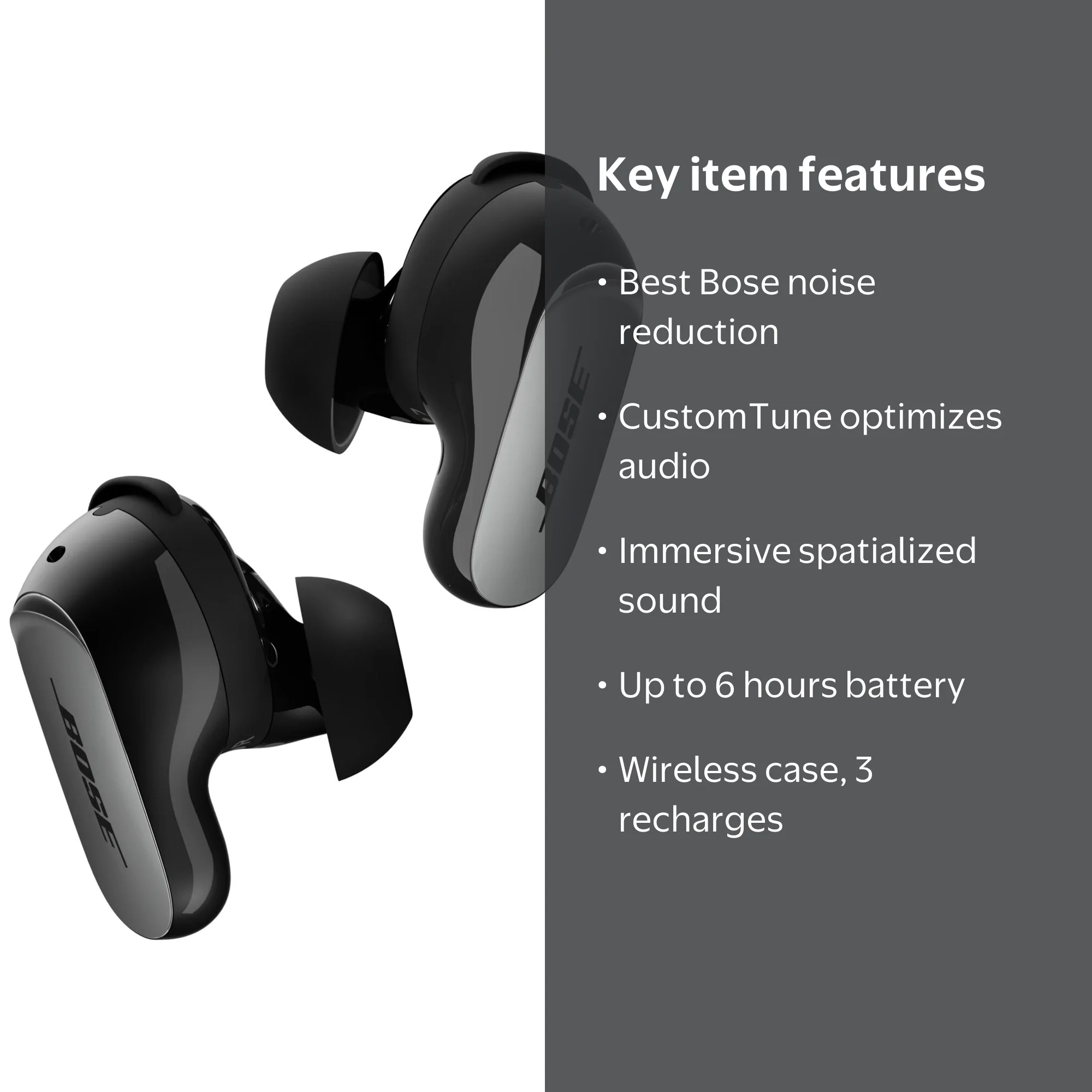 Bose QuietComfort Ultra Earbuds II, Wireless Noise Cancelling