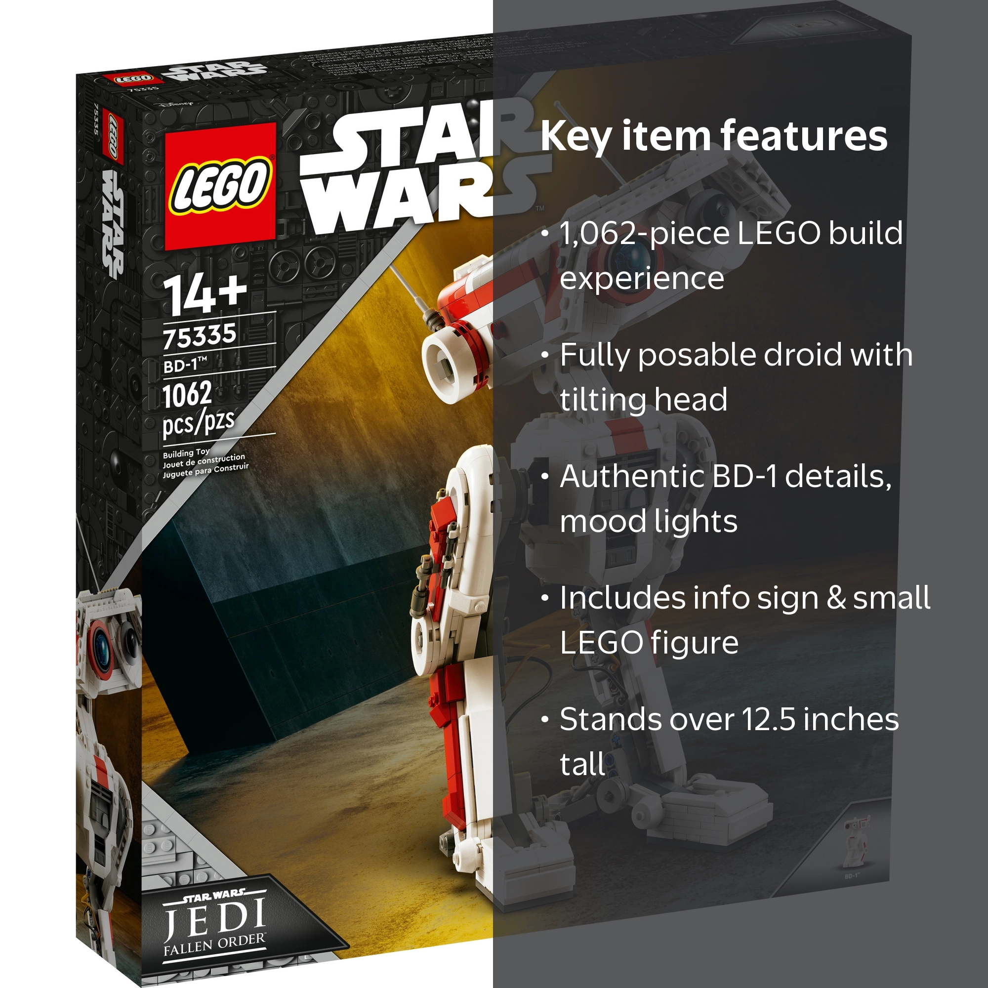 LEGO, Star Wars BD-1 Posable Droid Model 75335, Room Decoration