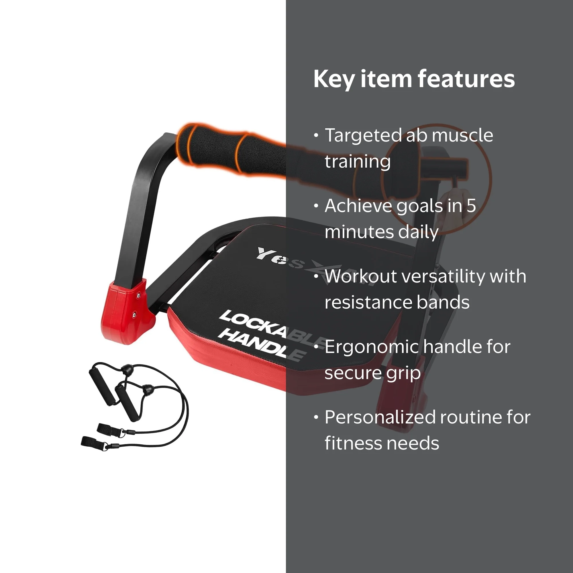 ウエイトトレーニング KEYMARK  ABS-TEN Abdominal Exercise Equipment: Compact Ab Crunch Machine & Core