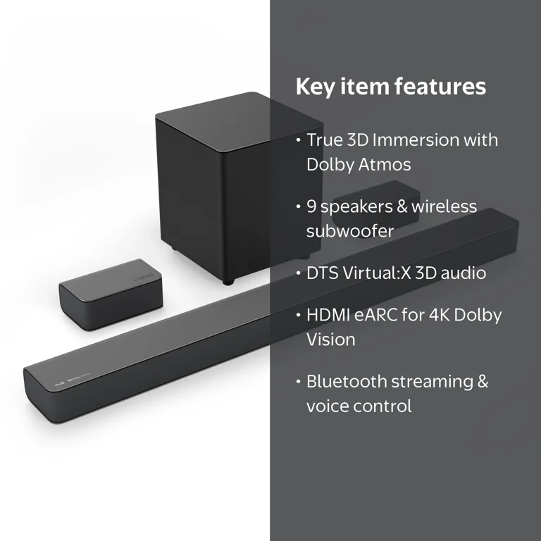 VIZIO M-Series 5.1 Home Theater Sound Bar with Wireless Subwoofer