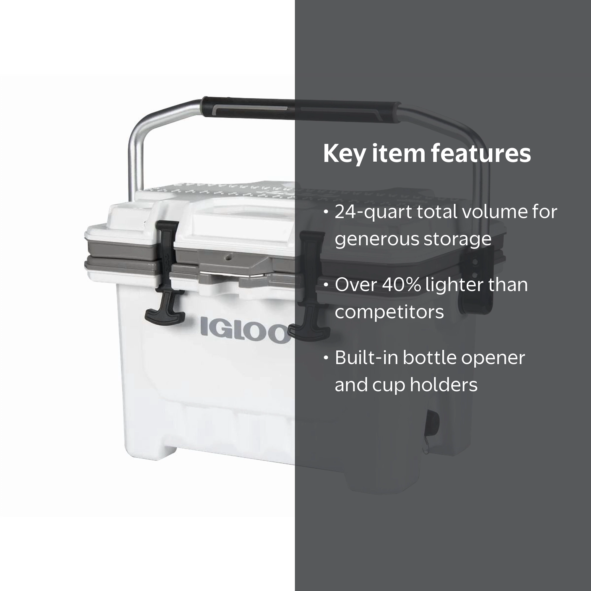 IGLOO IMX 24 QT Lightweight Heavy-Duty Hard Cooler with Ultratherm