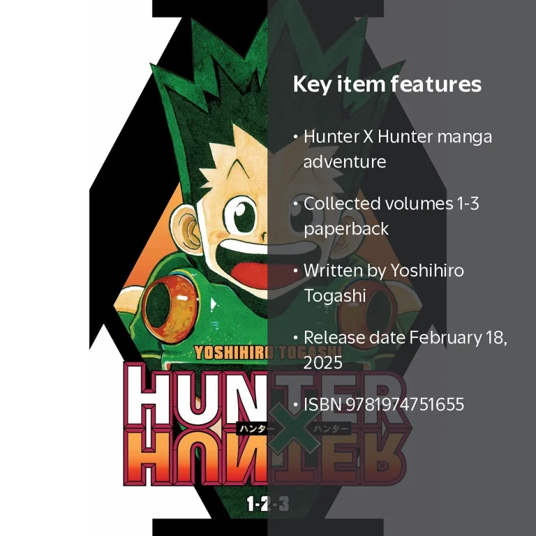Yoshihiro Togashi, Hunter X Hunter, 3-In-1 Edition, Vols. 1, 2 And