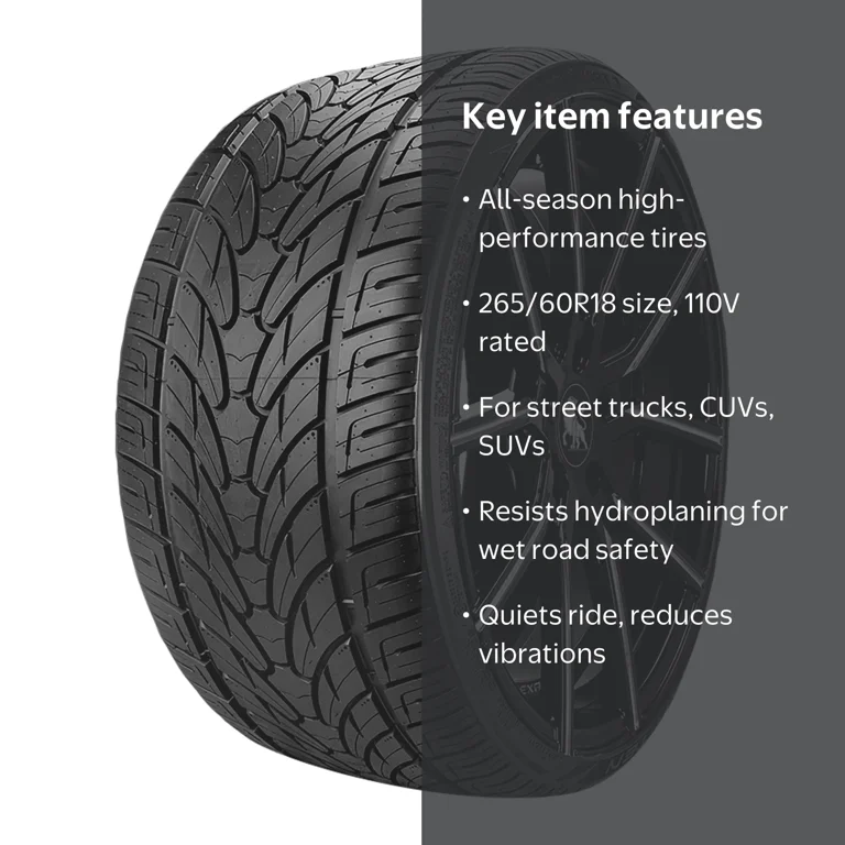 Lionhart LH-TEN All Season 265/60R18 110V Passenger Tire - Walmart.com