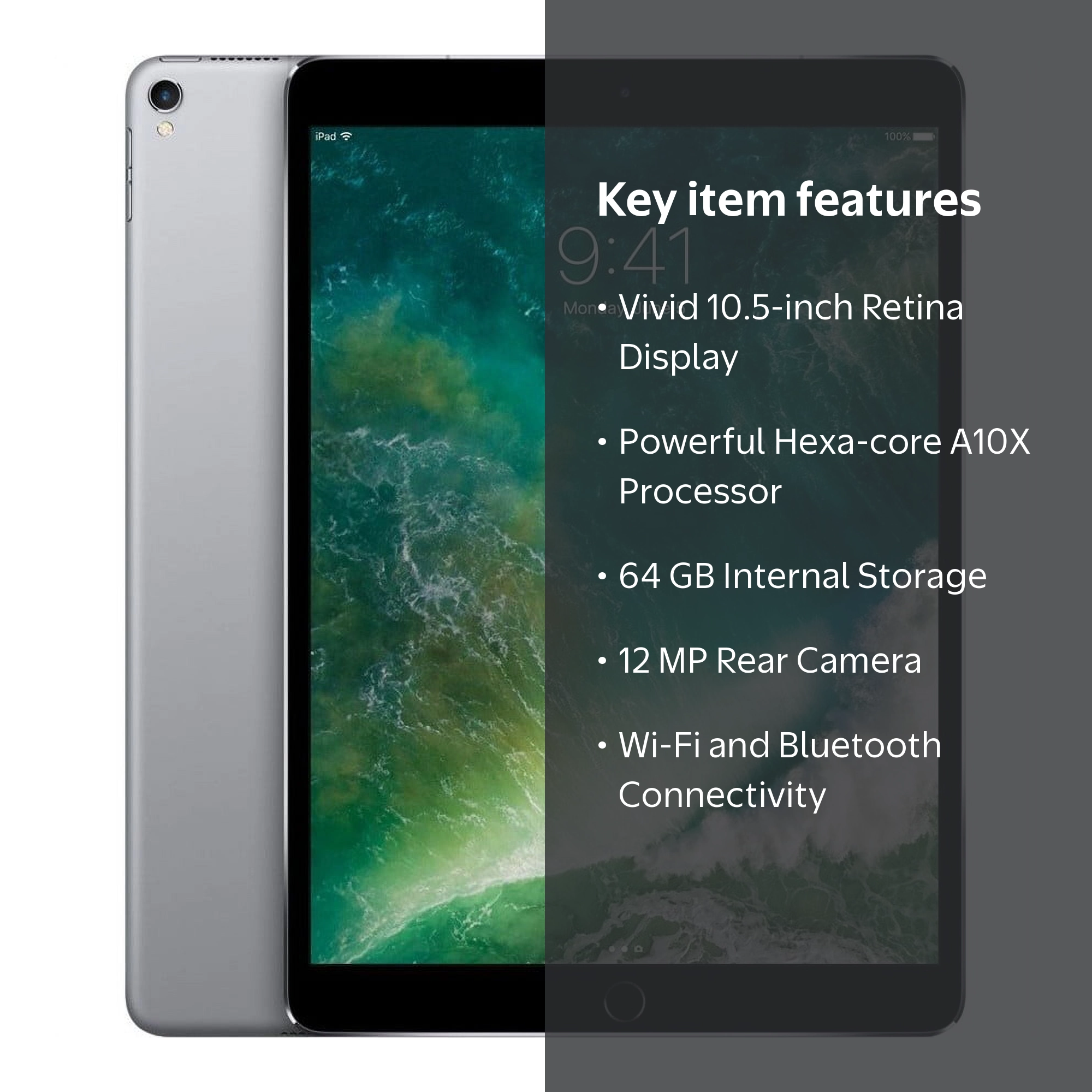 Restored Apple 10.5-Inch iPad Pro Wi-fi 64GB Space Gray