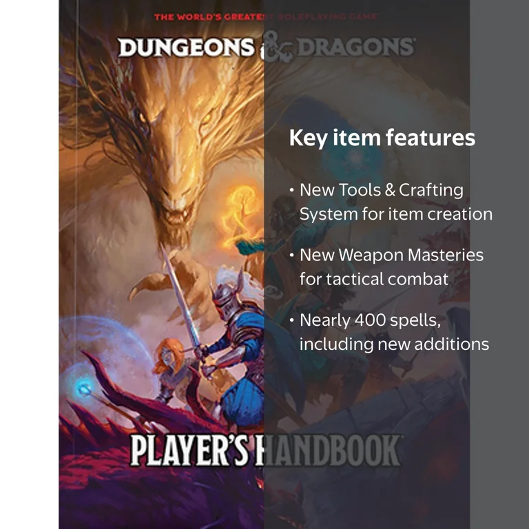 Dungeons & Dragons D&d Players Handbook 2024, (Hardcover