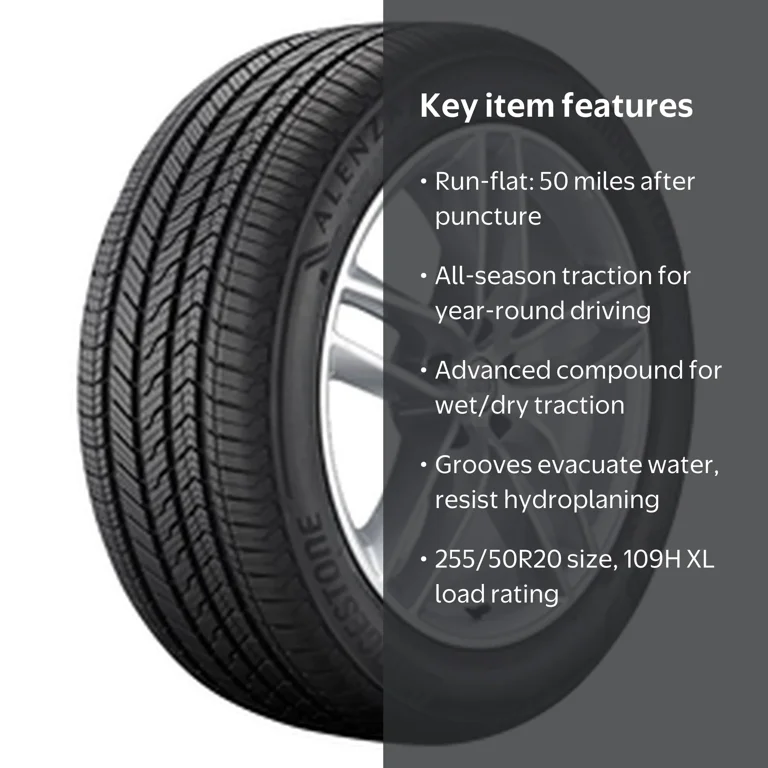 Bridgestone Alenza Sport A/S RFT UHP All Season 255/50R20 109H XL