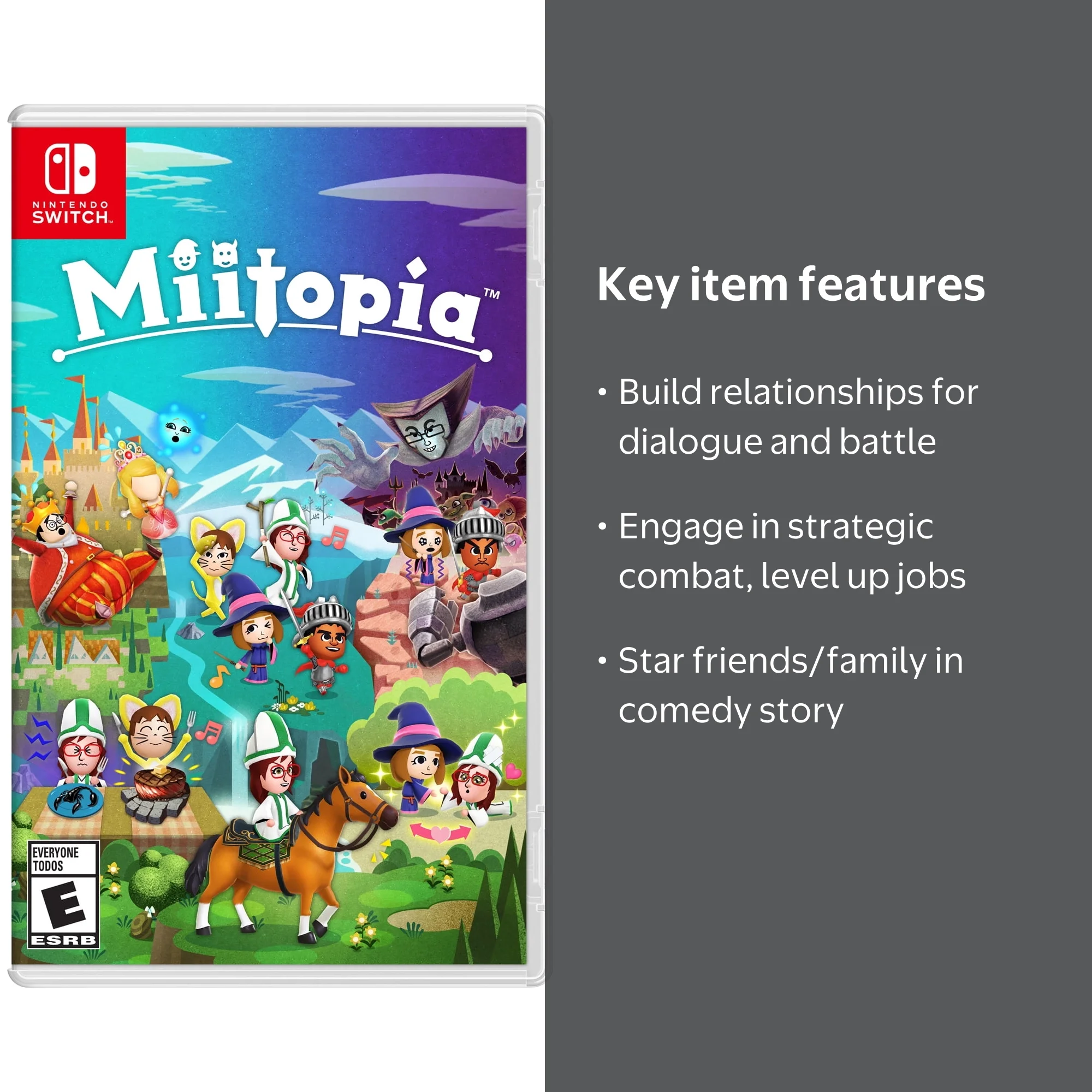 Nintendo Switch Miitopia - Interactive Video Game Cartridge