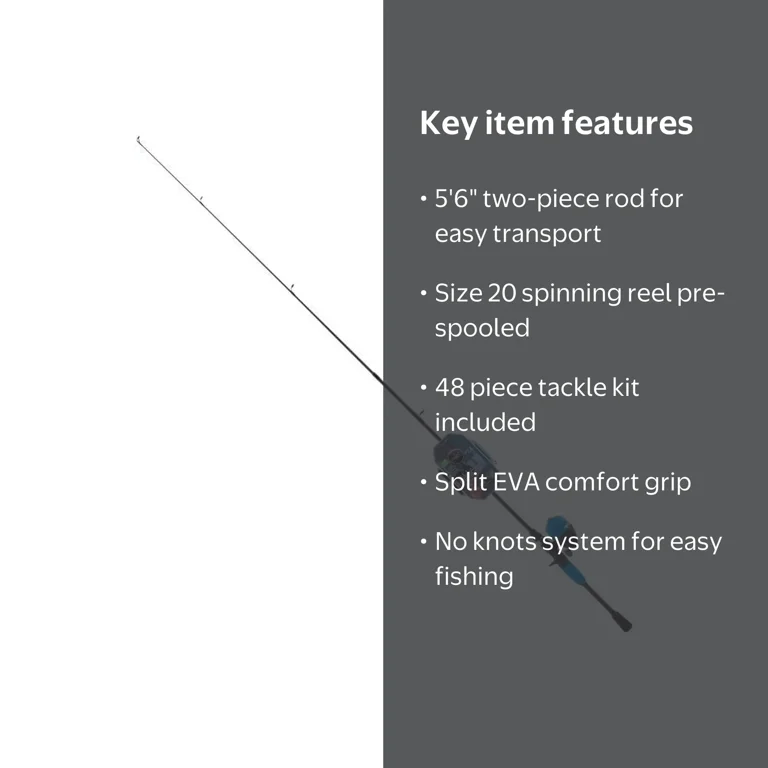 South Bend Ready 2 Fish All Species Freshwater Spinning Rod and