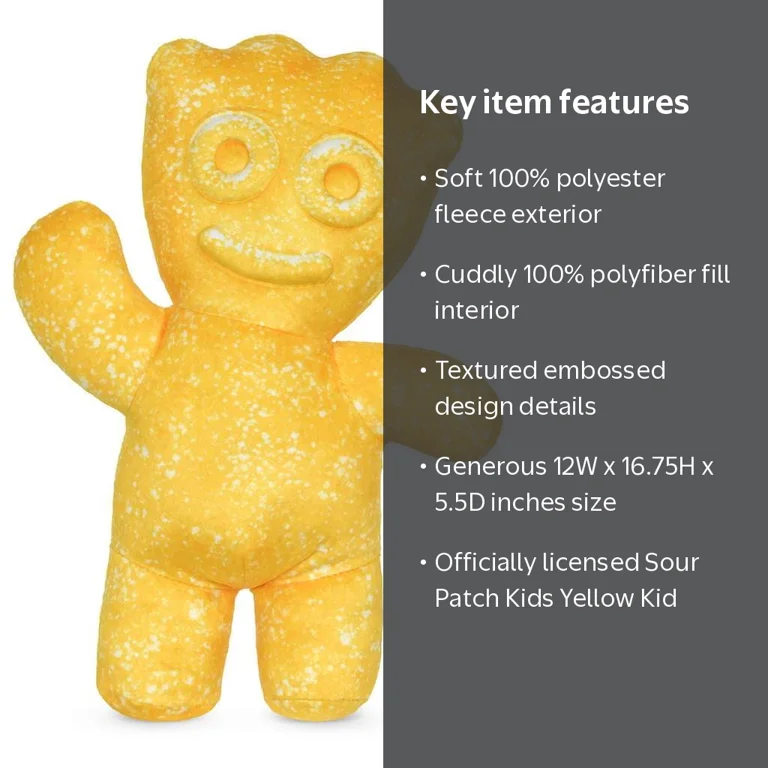 Sour Patch Kids Yellow Kid Plush - Walmart.com