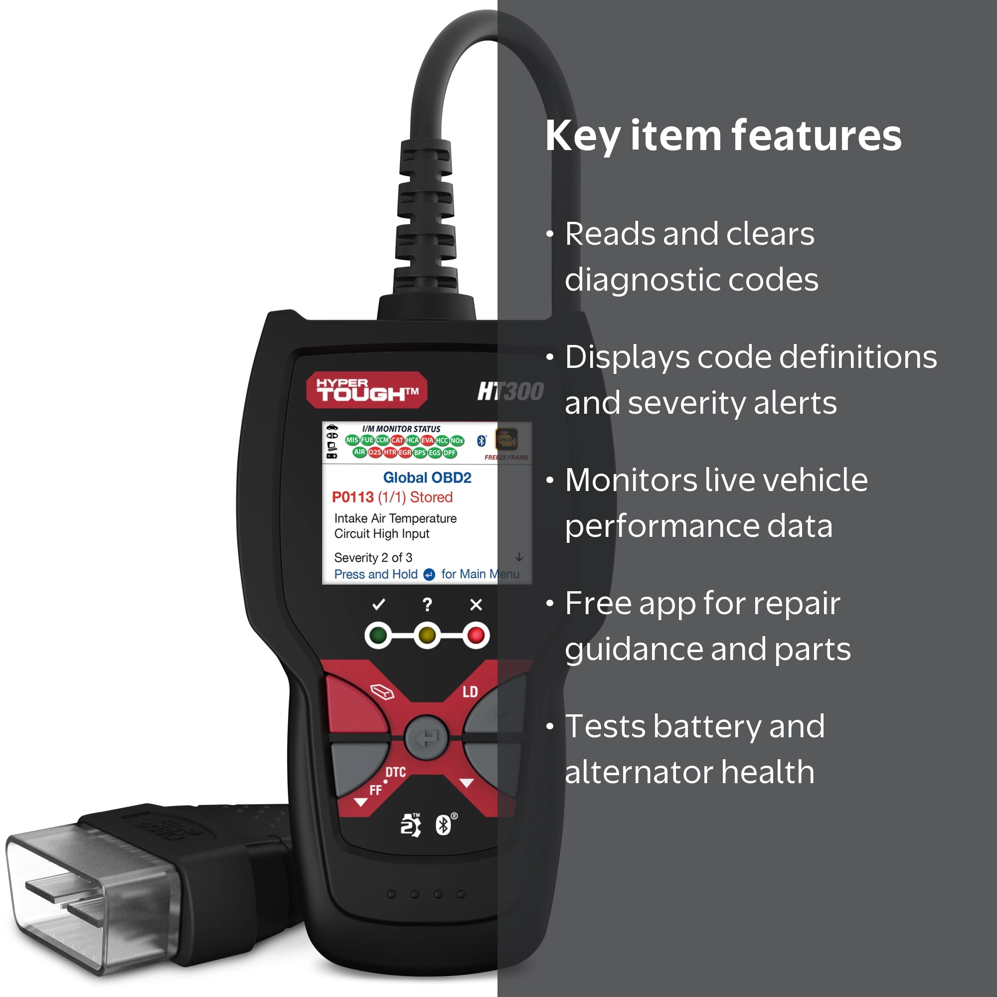 Free Shipping! Hyper Tough Scan Tool for 1996 and Newer OBD2