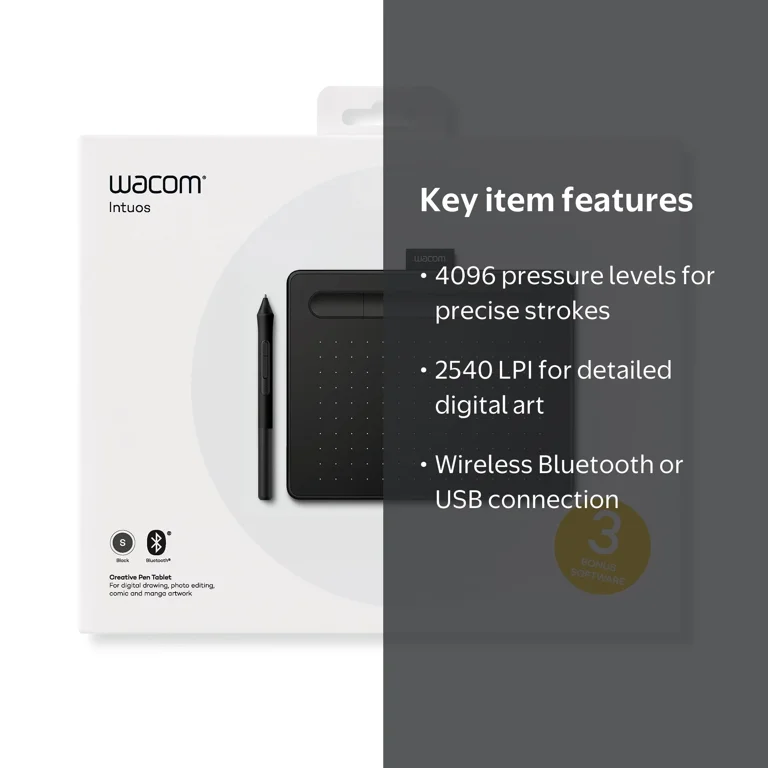 Wacom, Intuos Wireless Graphic Tablet, 7.9