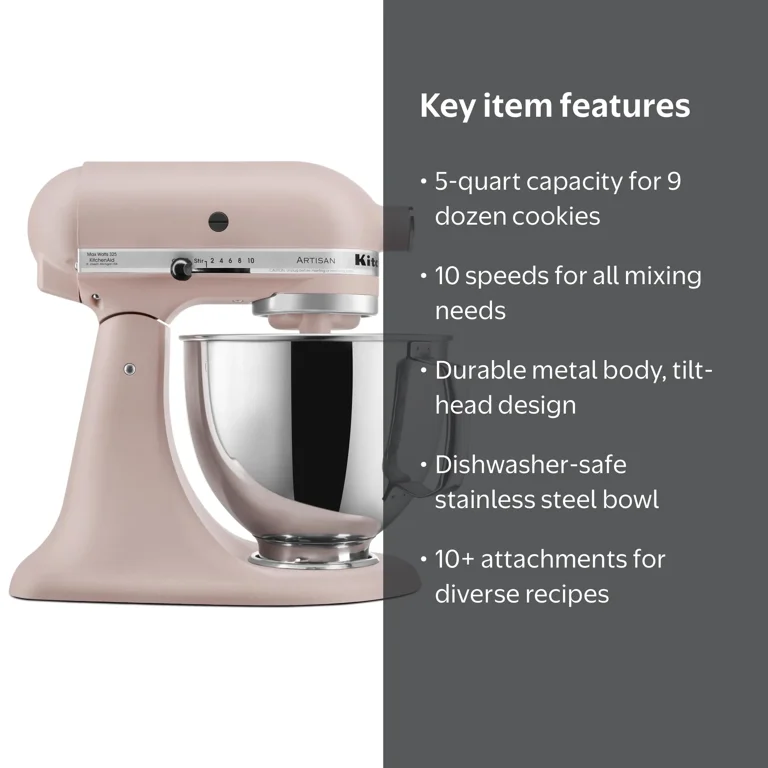 KitchenAid Artisan Series 5-Quart Stand Mixer with Accessories