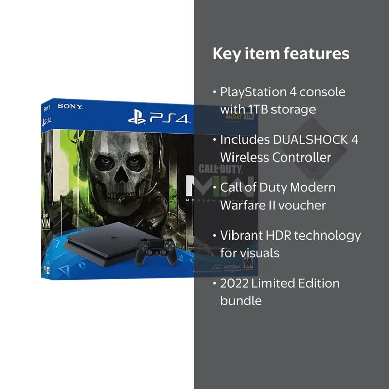 2022 Limited Edition PS4 PlayStation 4 Console with Call of Duty