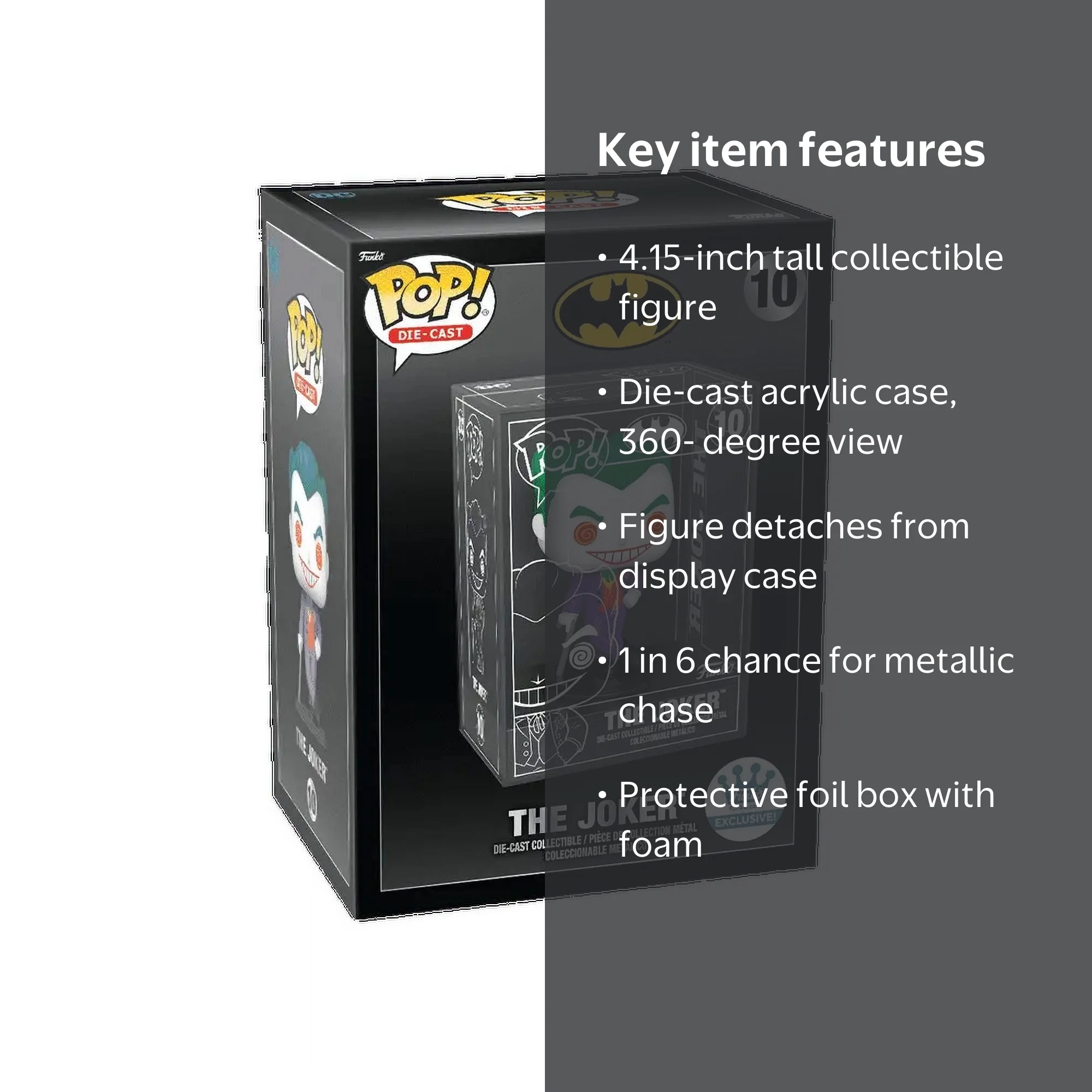 Funko Pop! Die-Cast The Joker DC Comics The Joker - Walmart.com