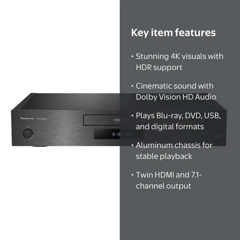Panasonic Reference 4K Blu-ray Player, Dolby Vision - DP