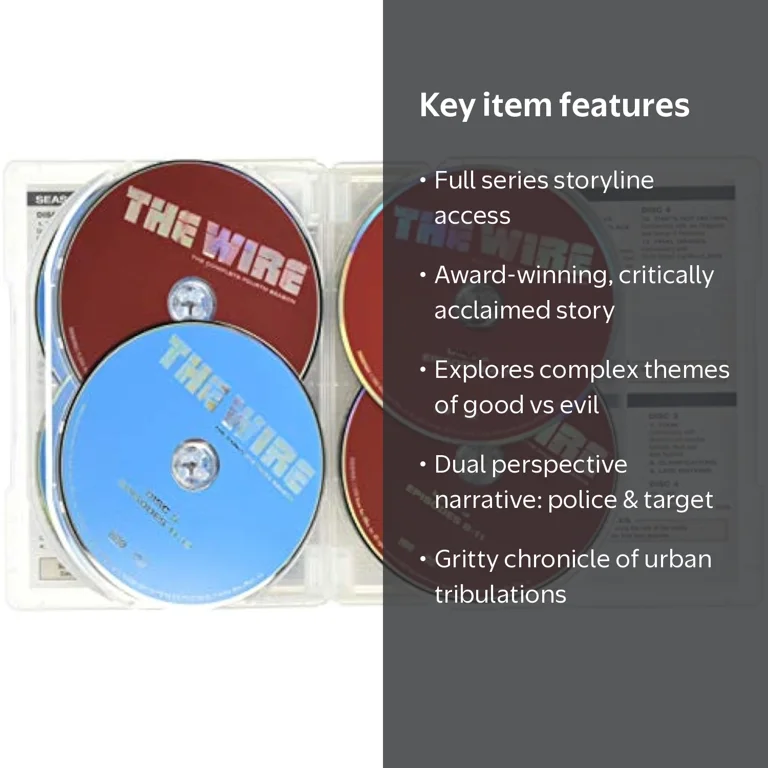 The Wire: The Complete Series DVD Box Set, TV-MA Drama, From
