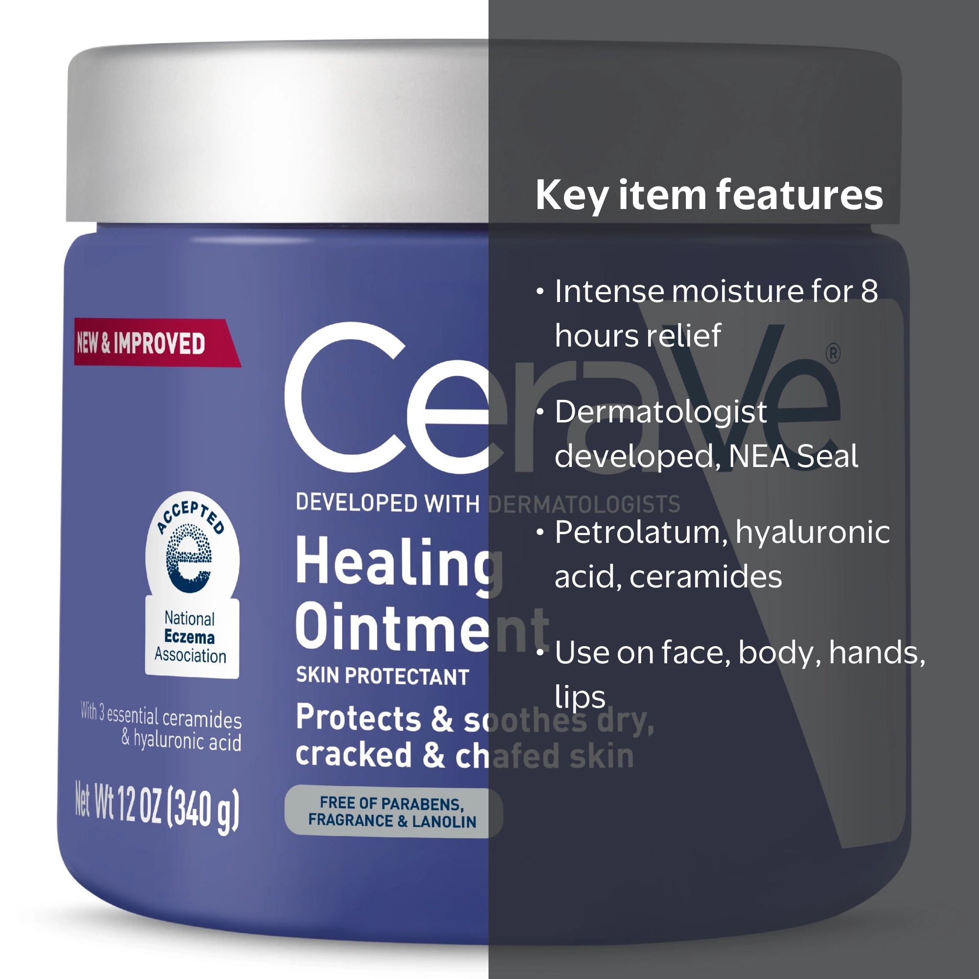 最終価格激安　SWIX CERA F FC7 30g 単品 CeraVe Healing Ointment for Face & Body, Protects and Soothes Dry