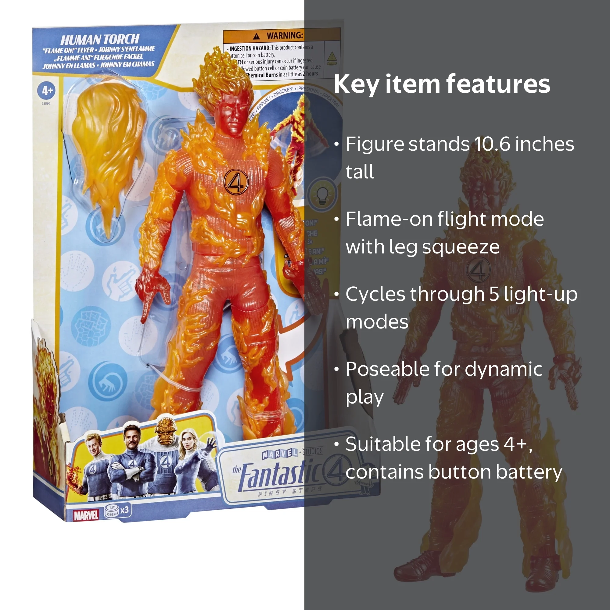Marvel Studios The Fantastic Four Human Torch Flame-On Flyer