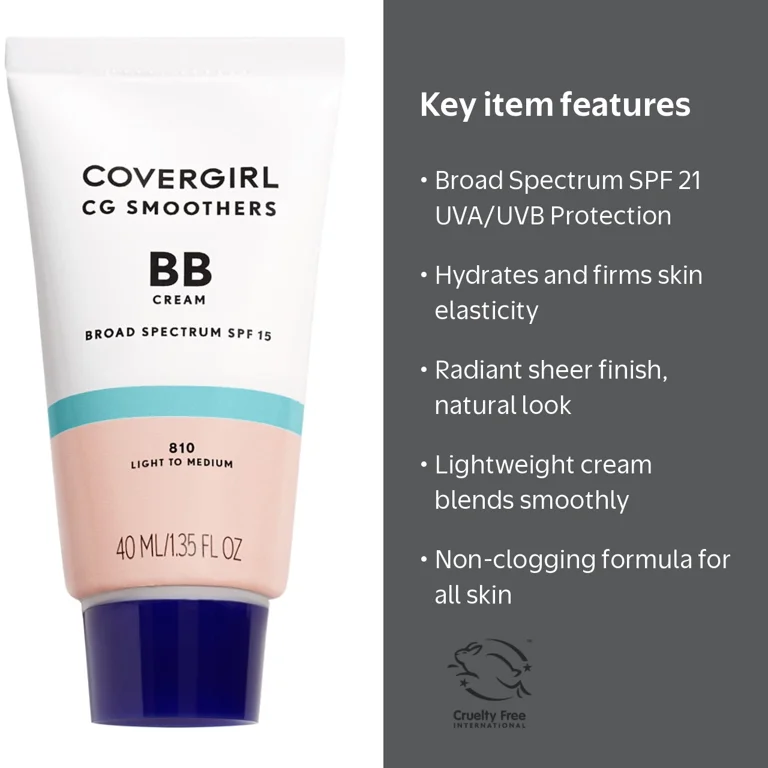 COVERGIRL, BB Cream with SPF 21, 805 Fair to Light, 1.35 fl oz