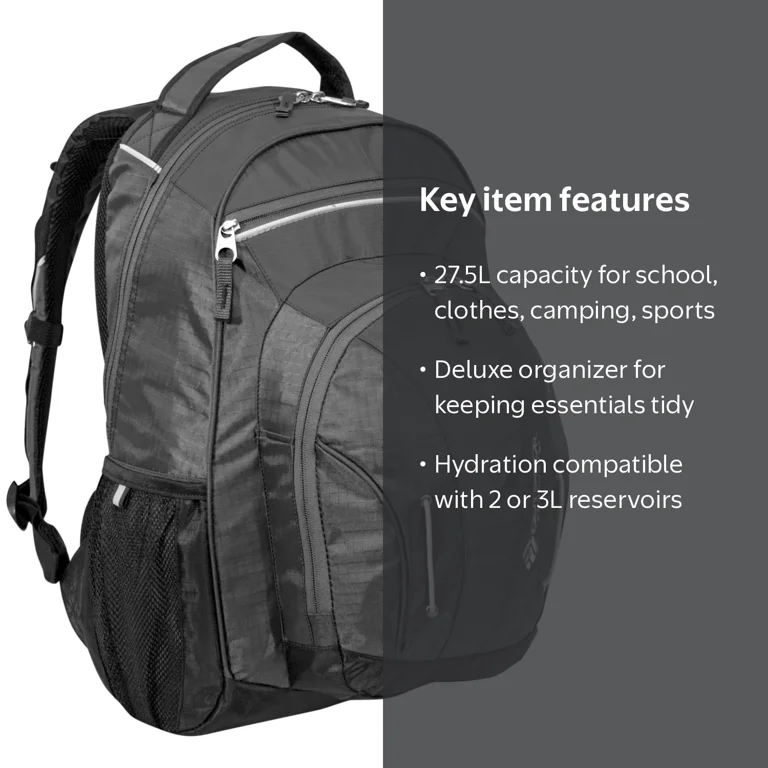 Outdoor Products Morph 26 Liter Grey Unisex Backpack for Adults