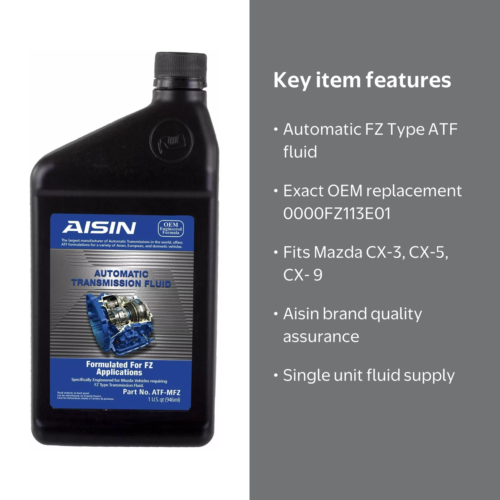 Automatic Transmission Fluid FZ Type ATF Aisin ATF-MFZ For Mazda