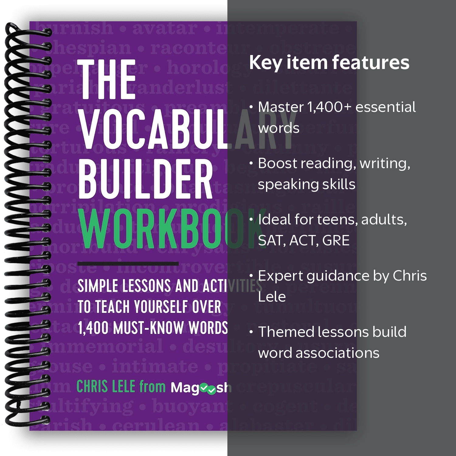 The Vocabulary Builder Workbook, (Spiral Bound), Chris Lele
