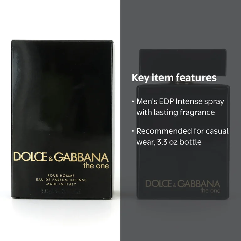Dolce & Gabbana The One Intense Eau De Parfum Spray 3.3 oz for Men