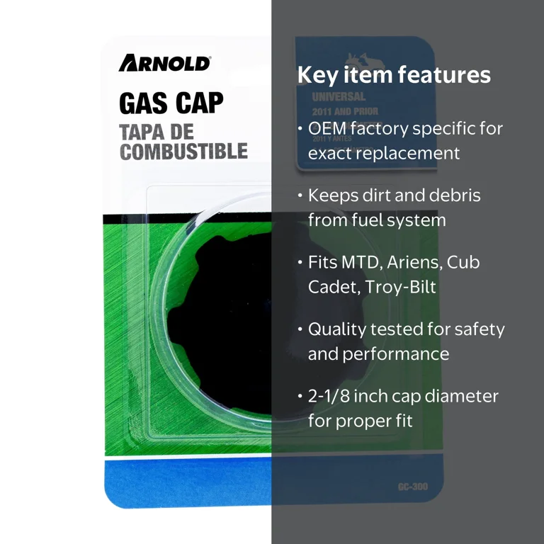 Arnold, Universal Gas Cap, GC-300, fits most riding mowers