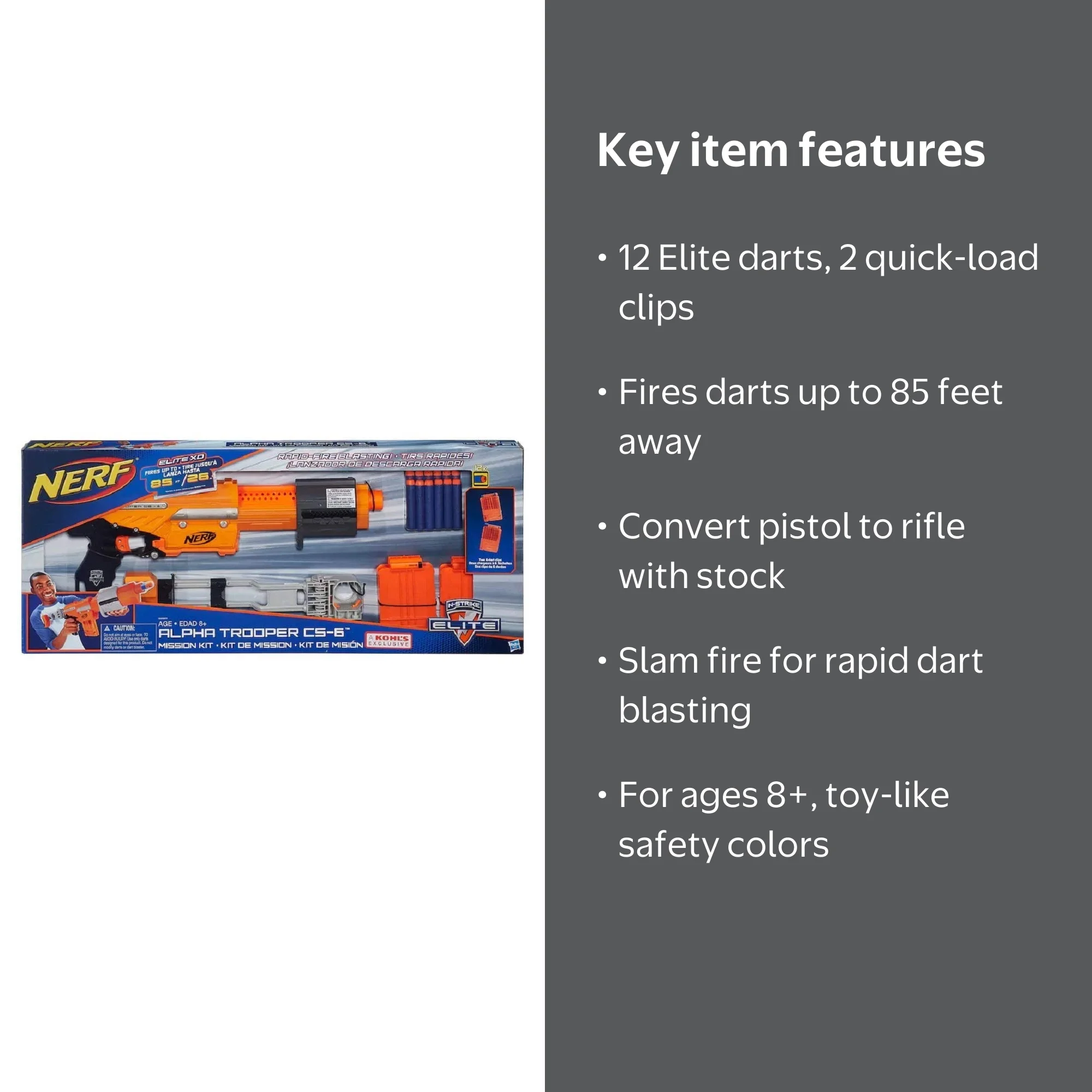 Nerf N-Strike Elite Alpha Trooper CS-6 Mission Kit - Walmart.com