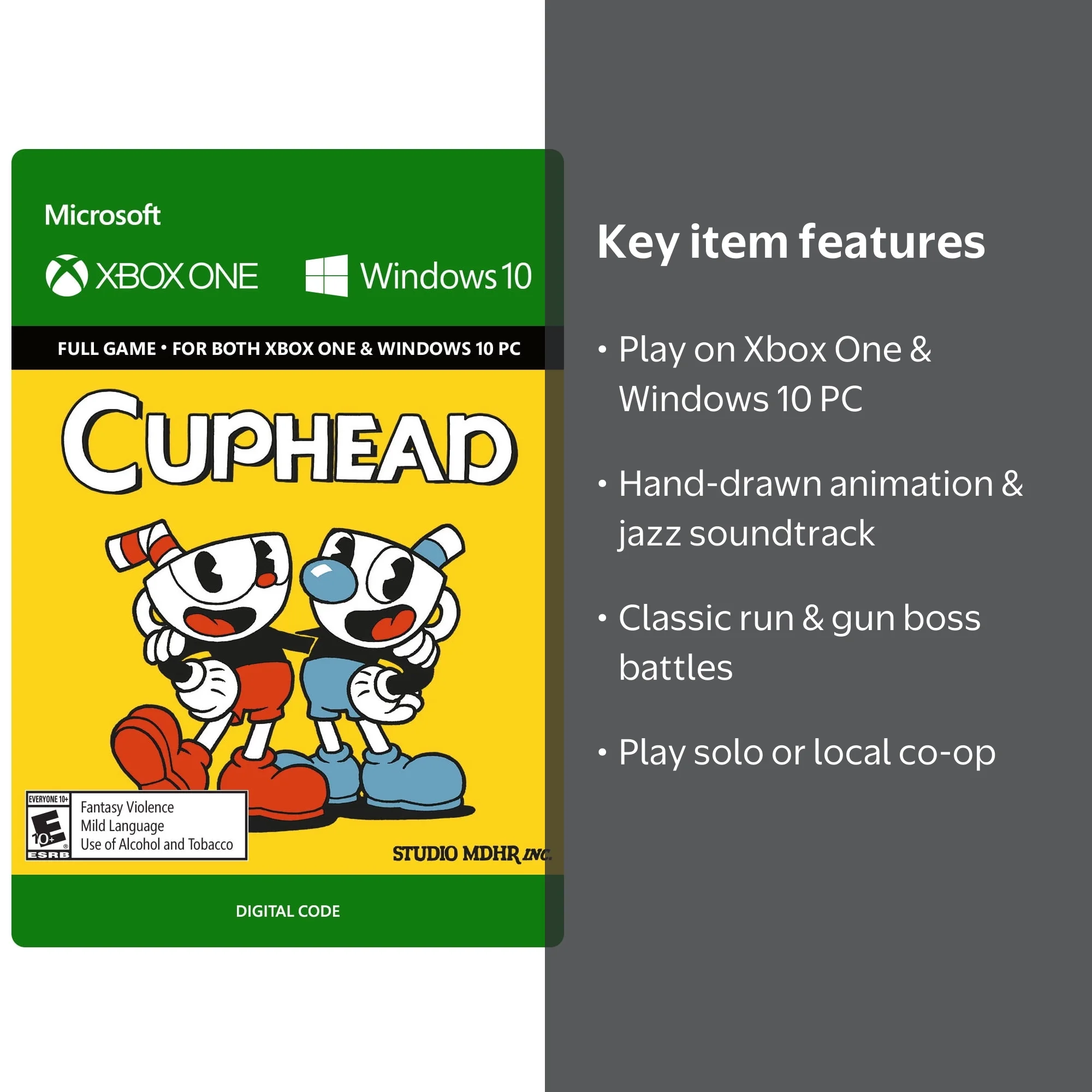 Microsoft Cuphead - Xbox One [Digital] - Walmart.com