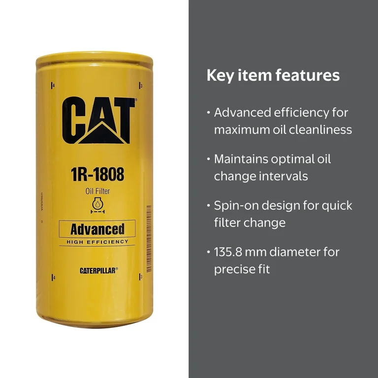 Caterpillar 1R-1808 Advanced Efficiency Motor Spin-On Oil Filter