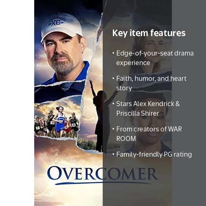 Sony Pictures Entertainment Overcomer Blu-ray PG Inspirational