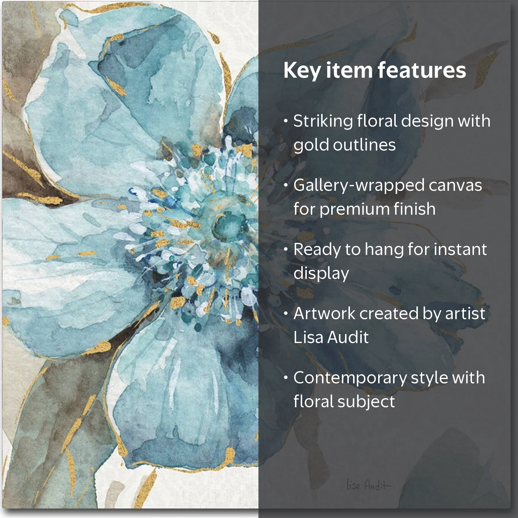 Trademark Fine Art Indigold VI Canvas Wall Art 14x14 - Walmart.com