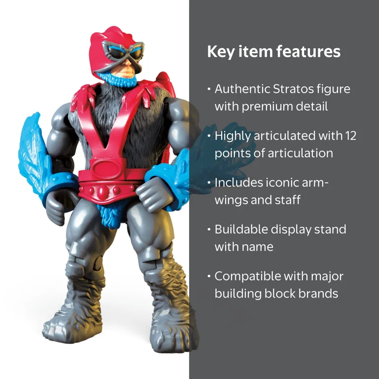 Mega Construx Masters Of The Universe Stratos Micro Action Figure