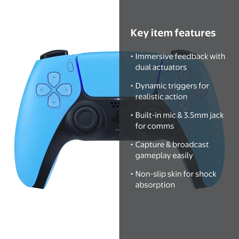 DualSense Controller in Starlight Blue with Skins Voucher