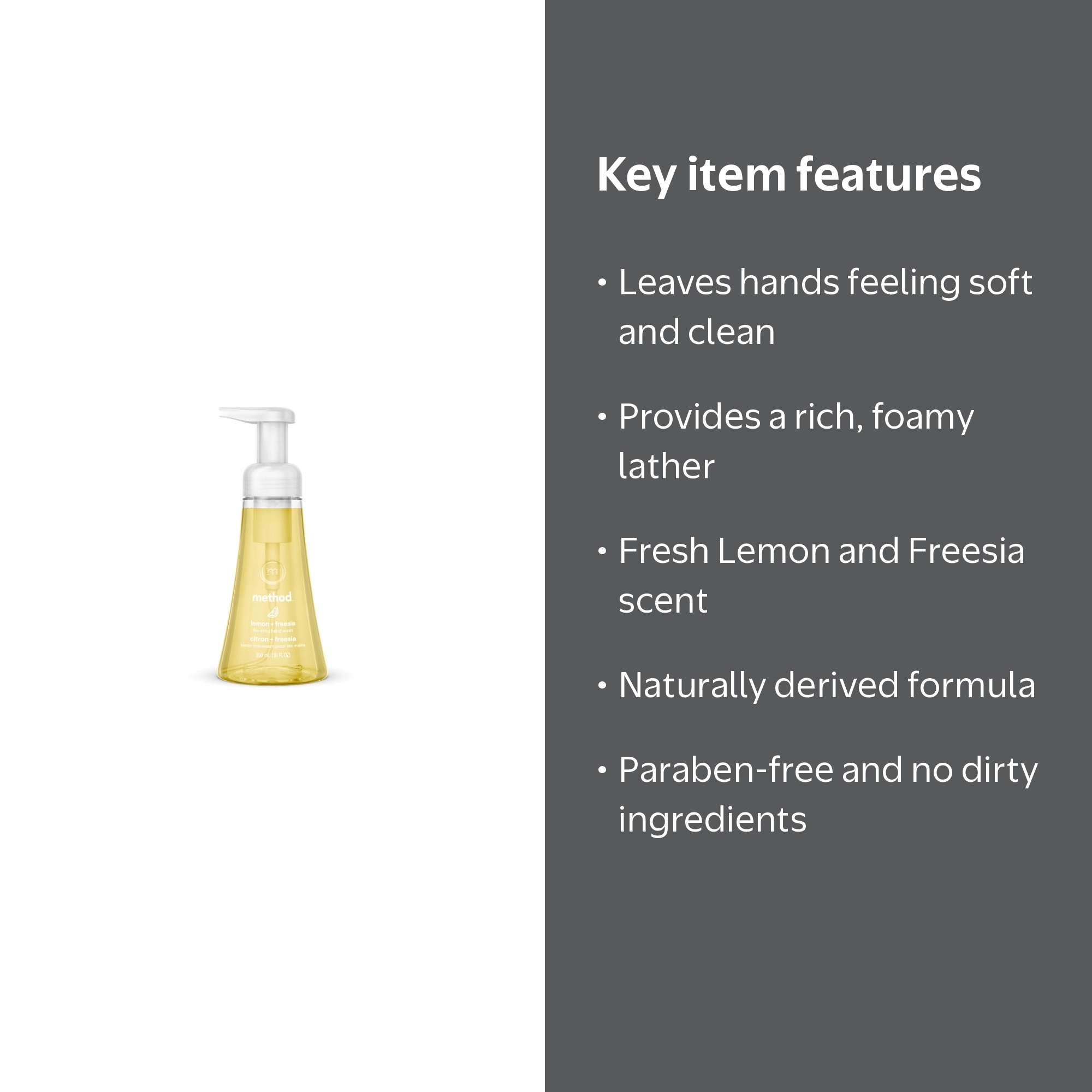 Method Foaming Hand Soap, Lemon and Freesia, 10 oz - Walmart.com