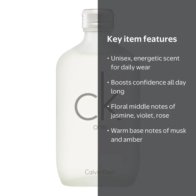 Calvin Klein, Eau De Toilette Spray, 3.4 Oz, Unisex Perfume
