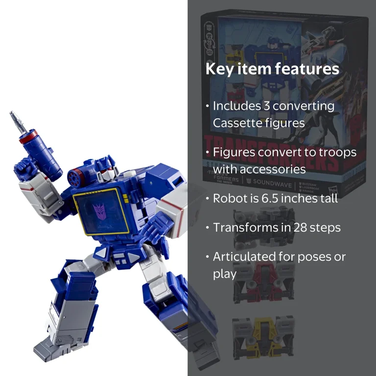 Transformers Studio Series Soundwave Leader Class 6.5