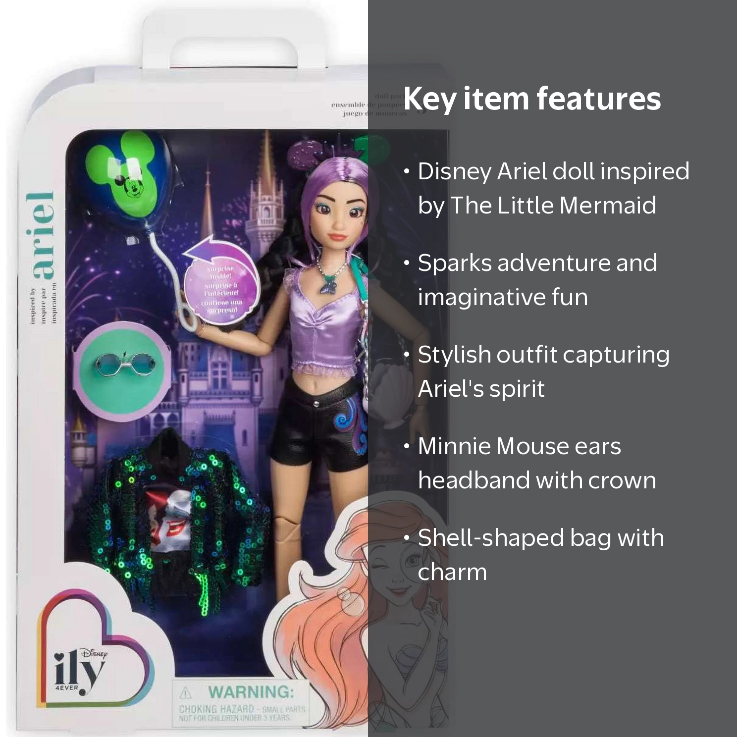 Disney ily 4EVER Ariel Female Dolls, The Little Mermaid - Walmart.com