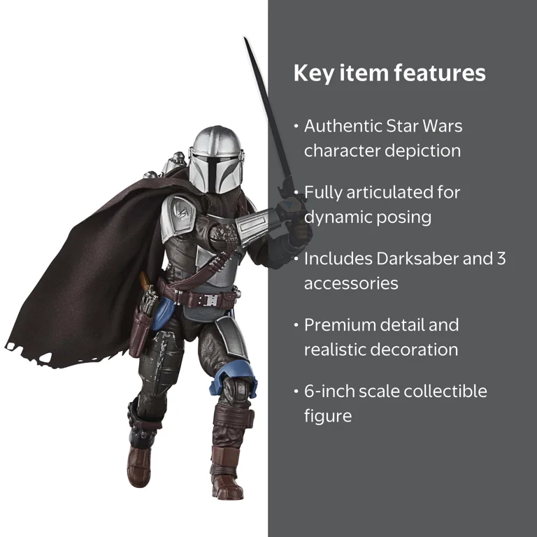 Star Wars, The Mandalorian (Glavis Ringworld), Action Figures, 6